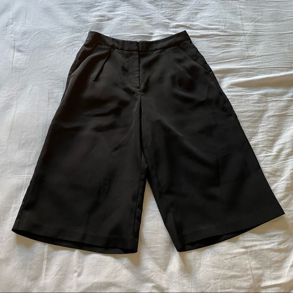 Black Culotte Pants - Picture 1 of 6